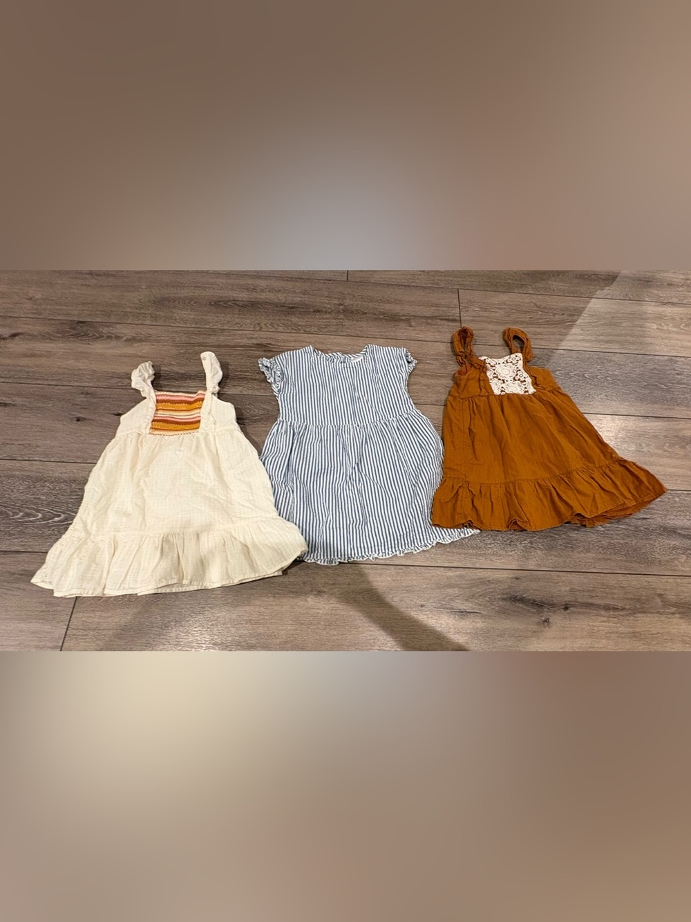 Blue and White Striped Girl's Dress - 3T Bundle